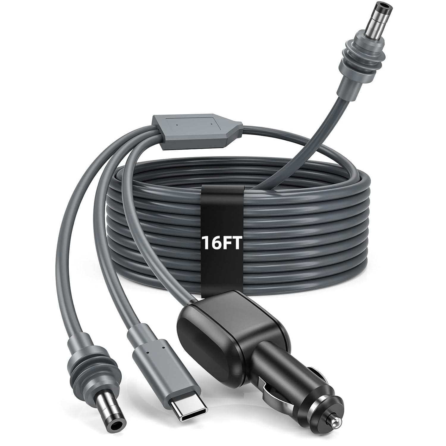 Starlink 소형 케이블 10FT/3M 또는 16FT/5M, 18AWG Starlink 소형 100W 고속 USB C/Car 충전기/DC에 DC 전원 케이블 Starlink 소형 차 담배 라이터 보충 방수 확장 케이블 부속품을 위한 1에 있는 3개 - xlinkcore