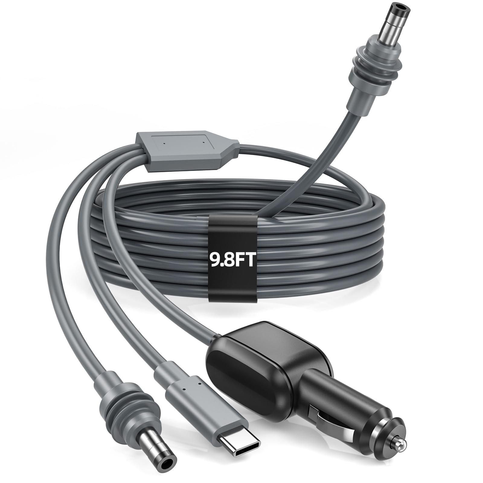 Starlink 소형 케이블 10FT/3M 또는 16FT/5M, 18AWG Starlink 소형 100W 고속 USB C/Car 충전기/DC에 DC 전원 케이블 Starlink 소형 차 담배 라이터 보충 방수 확장 케이블 부속품을 위한 1에 있는 3개 - xlinkcore [sort:name]
