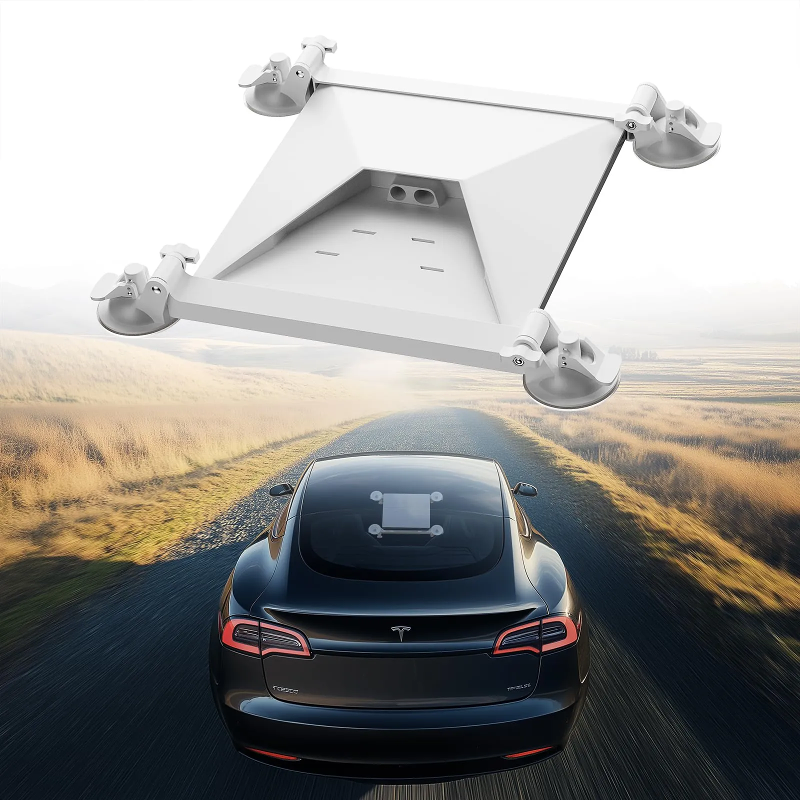 Voor Starlink Mini-bevestiging, dakbeugel voor auto met 4 sterke zuignappen, verstelbare en duurzame bevestiging... - xlinkcore
