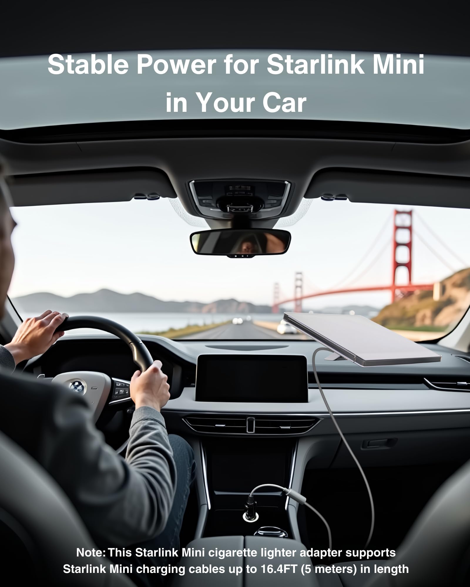 Chargeur De Voiture &agrave; C&acirc;ble D'adaptateur Femelle DC Pour Starlink Mini, Briquet De Cigarette 12 ~ 48V &agrave; C&acirc;ble D'alimentation DC, Alimentation Stable De Sortie 36W Pour Voiture, Camion, RV, Bateau - 19AWG Construction Durable - xlinkcore