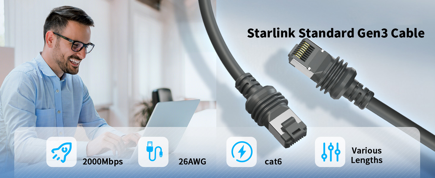 Per cavo StarLink GEN3, per prolunga Ethernet Starlink Cab