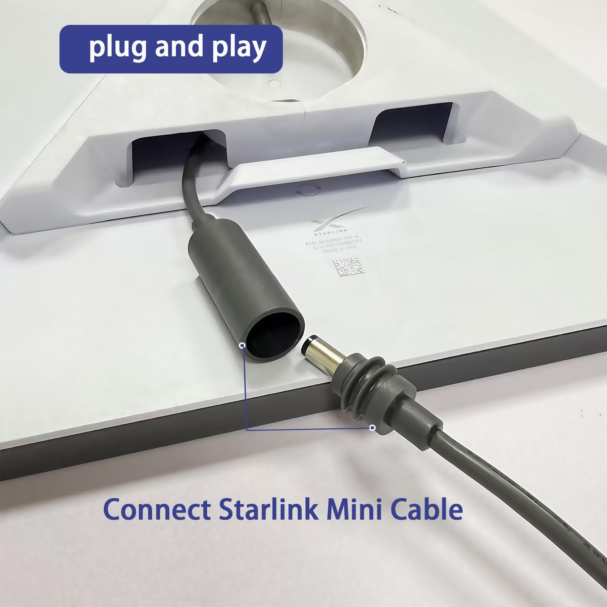 Voor Starlink Mini Extension Cable 23.5CM, Waterdichte DC Male Naar DC Female Extender Cord, Power Converter Adapter, Compatibel Met Starlink Mini Pipe Adapter & Originele Voedingskabel - xlinkcore