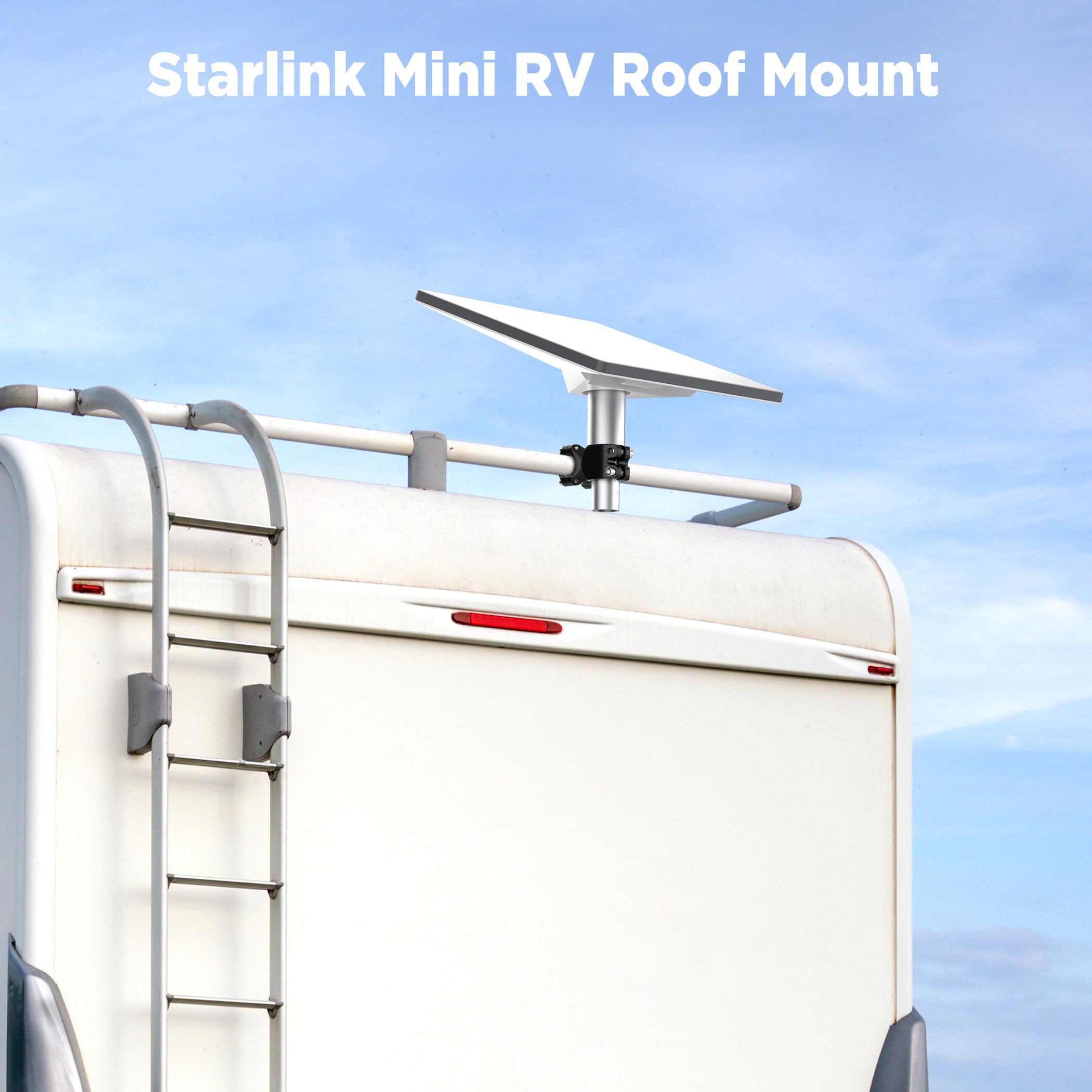 RV 극 요트 캠퍼를 위한 Starlink 소형 산을 위해, Starlink RV 사다리 산 극 범위 0.8-1.18 인치, Starlink 설치 장비 - xlinkcore