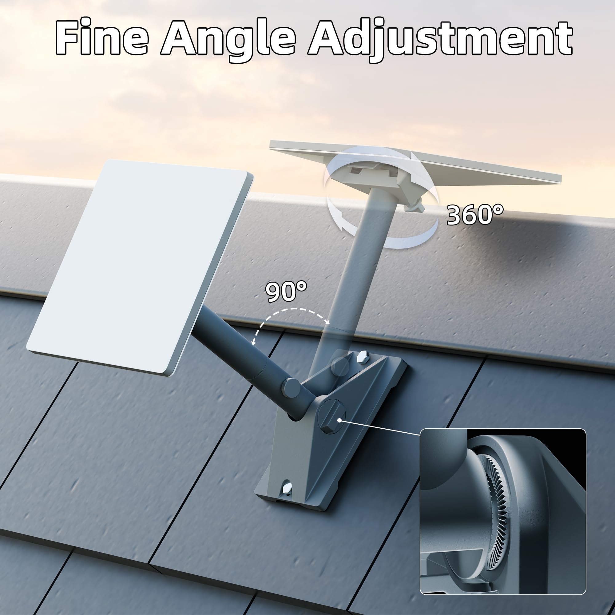 Para Starlink Mini Montagem De Telhado Ajust&aacute;vel Starink Mini Montagem De P&oacute;lo De Trabalho Pesado Com Inclina&ccedil;&atilde;o Ajust&aacute;vel 90 Para Melhor Sinal - xlinkcore