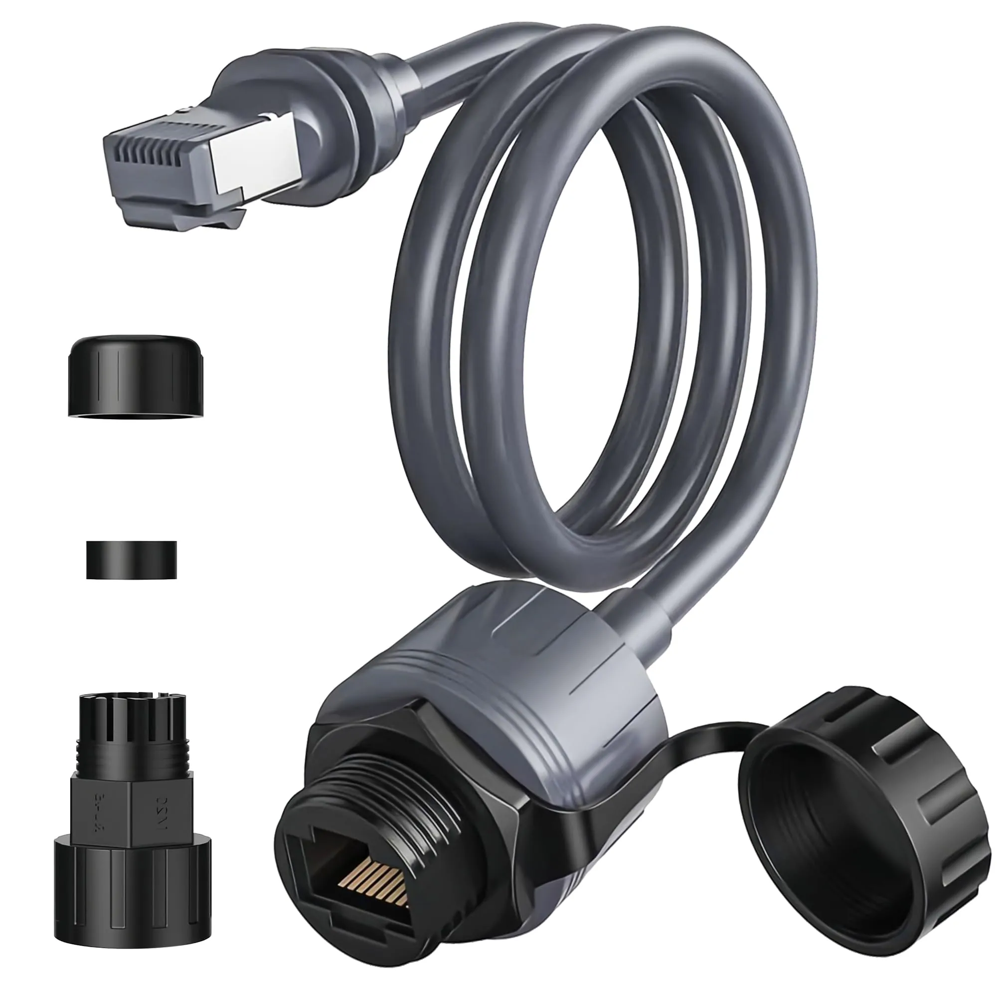 (23AWG) For Starlink Performance (Gen 3) Adapter, 2000Mbps 23AWG Cable, IP68 Waterproof Protection SPX to RJ45 Couple ( 1pack) - xlinkcore