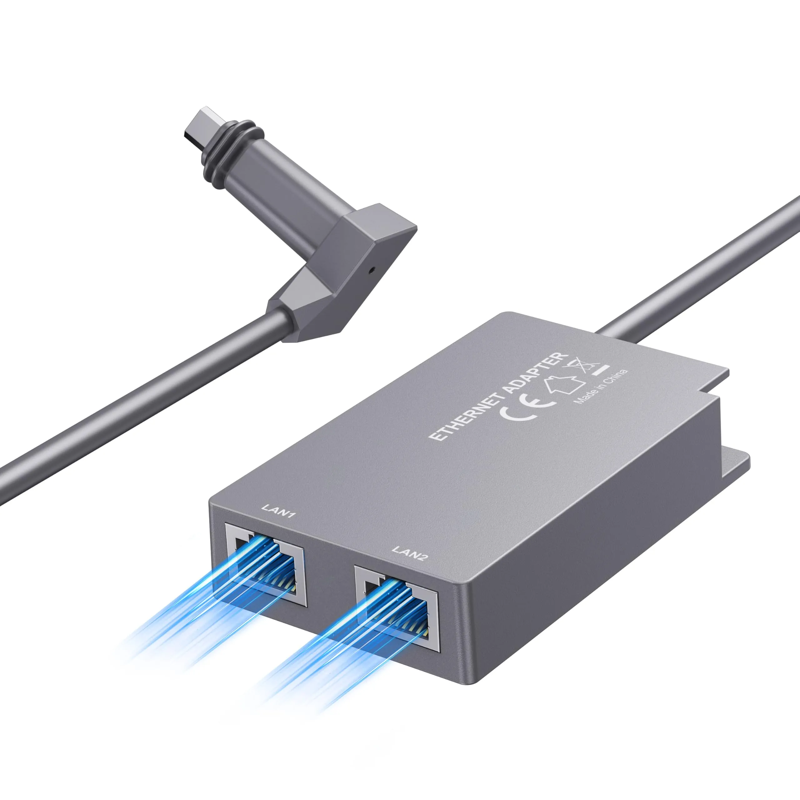 For Starlink Ethernet Adapter for Starlink Gen2 Wired External Network,Dual Ports Starlink Gen2 E... - xlinkcore