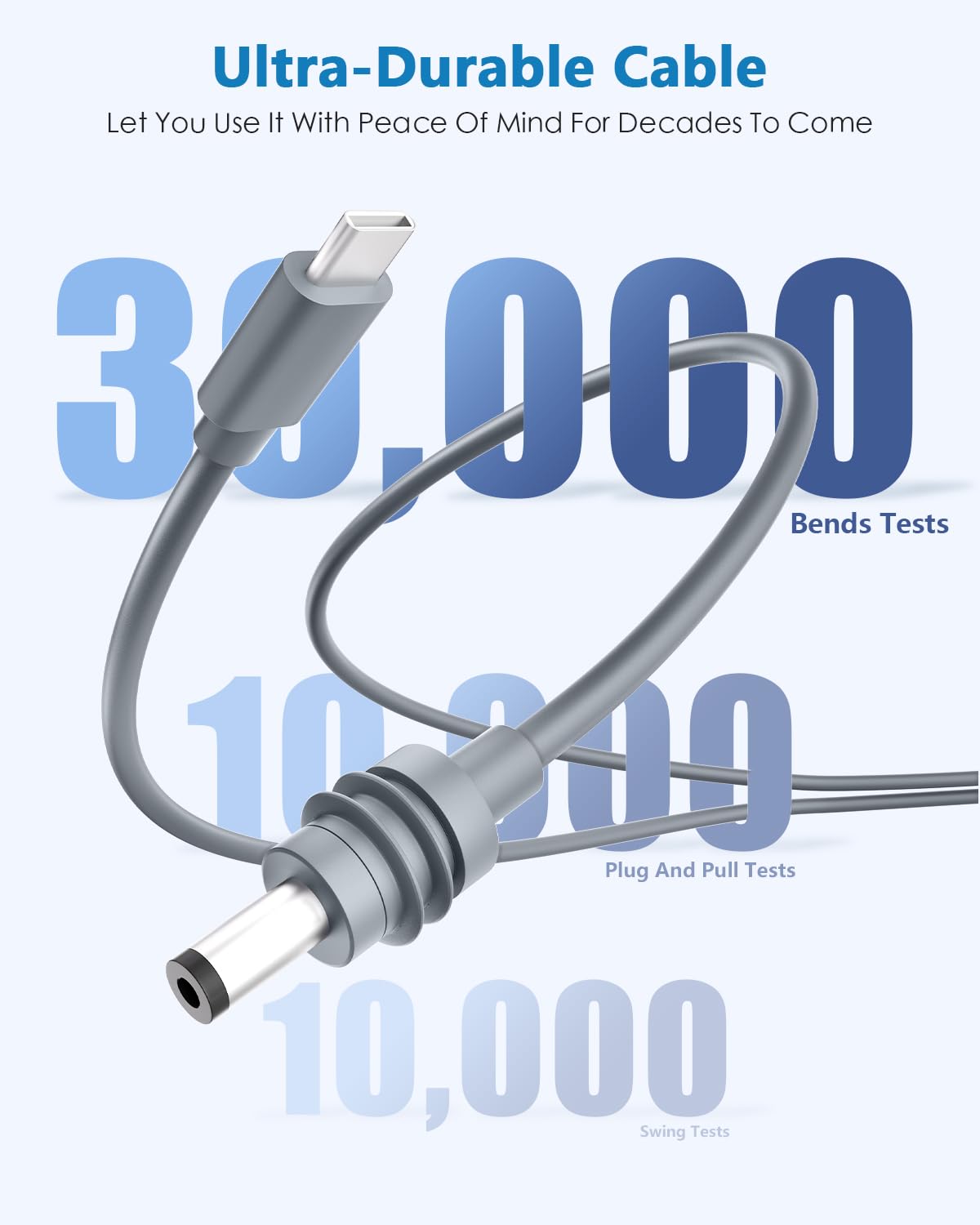 Para Starlink Mini USB C Para Cabo De Alimenta&ccedil;&atilde;o DC 16,4 FT / 5 M Starlink Mini Cable 100W USB Tipo-C Entrada Para DC Barrel Jack Cabo De Carregamento Trabalho Imperme&aacute;vel Com Fonte PD De 100W + 18AWG - xlinkcore