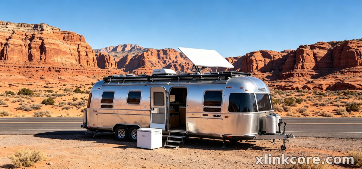ブーンドッキングとバンライフのための安全な Starlink RV マウント