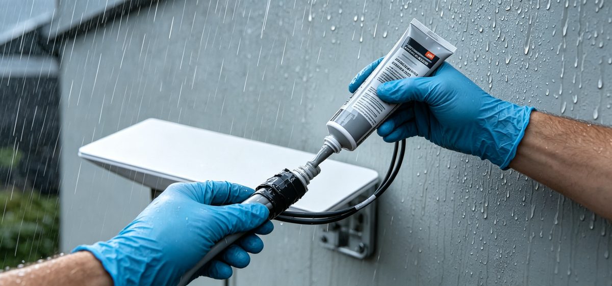 Starlink Installationsanleitung: Kabel verlegen, abdichten und erden