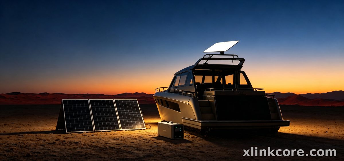 Camper Starlink-Setup: 12V-Gleichstrom und Dachmontage